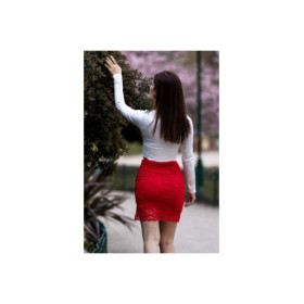 Jupe longue rouge Catalina 